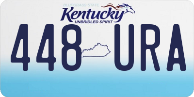 KY license plate 448URA
