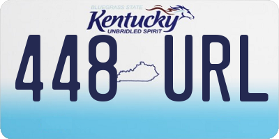 KY license plate 448URL