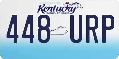 KY license plate 448URP