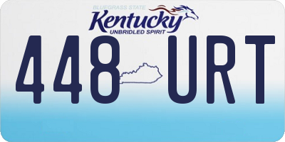 KY license plate 448URT