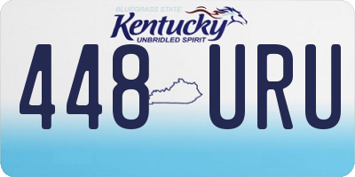 KY license plate 448URU
