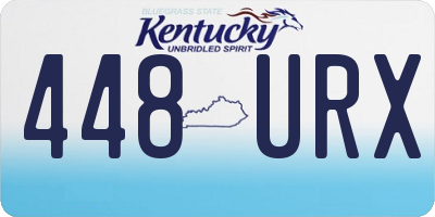KY license plate 448URX