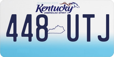 KY license plate 448UTJ