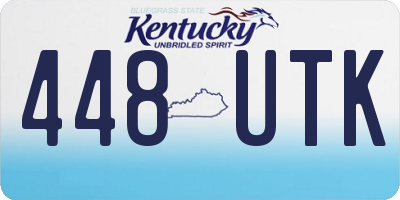 KY license plate 448UTK