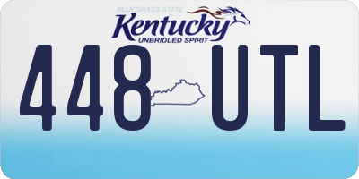 KY license plate 448UTL