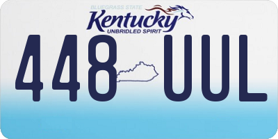 KY license plate 448UUL