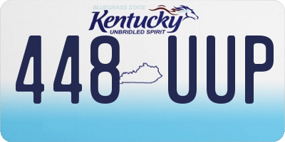 KY license plate 448UUP