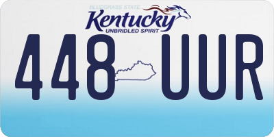 KY license plate 448UUR