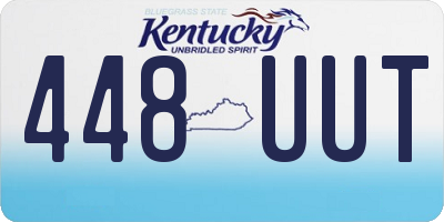KY license plate 448UUT