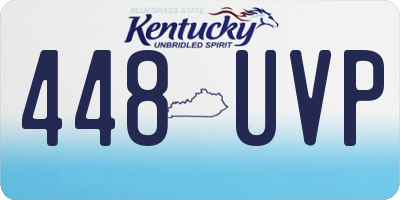 KY license plate 448UVP