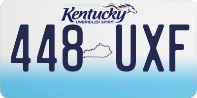 KY license plate 448UXF
