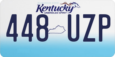 KY license plate 448UZP
