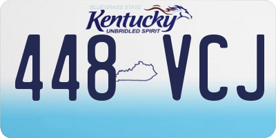 KY license plate 448VCJ