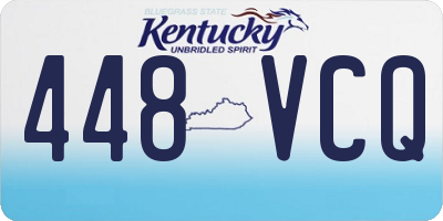 KY license plate 448VCQ