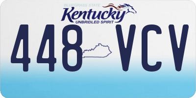 KY license plate 448VCV