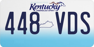 KY license plate 448VDS
