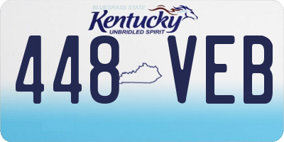 KY license plate 448VEB