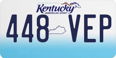 KY license plate 448VEP