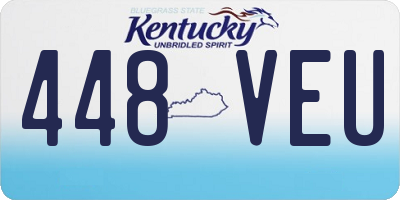 KY license plate 448VEU