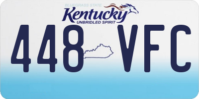 KY license plate 448VFC
