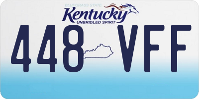KY license plate 448VFF