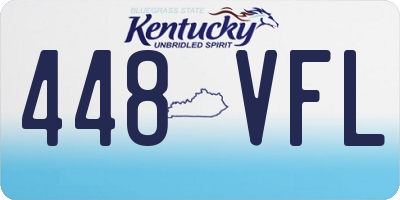 KY license plate 448VFL