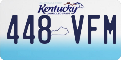 KY license plate 448VFM