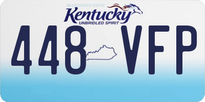 KY license plate 448VFP