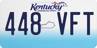 KY license plate 448VFT