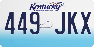 KY license plate 449JKX