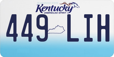 KY license plate 449LIH