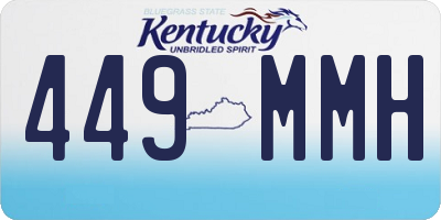 KY license plate 449MMH