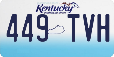KY license plate 449TVH