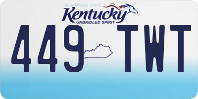 KY license plate 449TWT