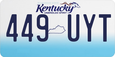 KY license plate 449UYT