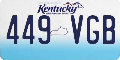 KY license plate 449VGB