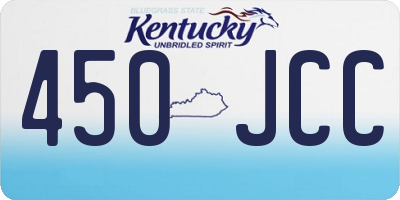 KY license plate 450JCC