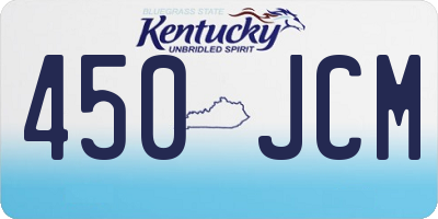 KY license plate 450JCM