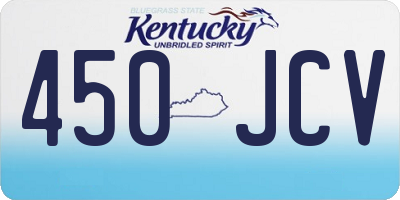 KY license plate 450JCV