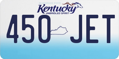 KY license plate 450JET