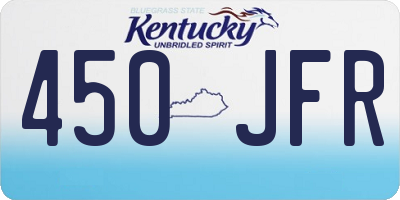 KY license plate 450JFR