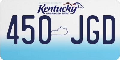KY license plate 450JGD