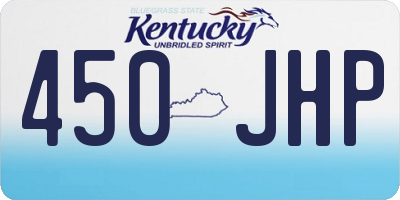 KY license plate 450JHP