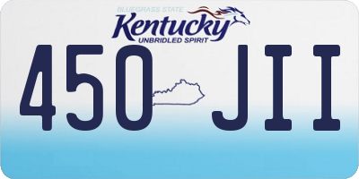 KY license plate 450JII