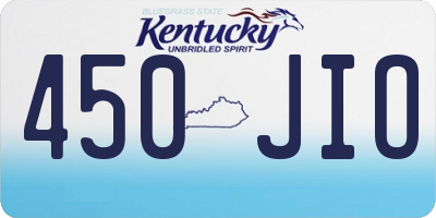 KY license plate 450JIO