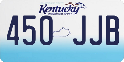 KY license plate 450JJB