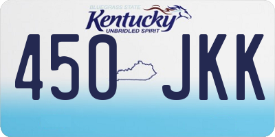 KY license plate 450JKK