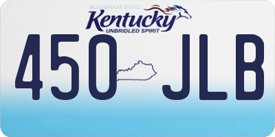 KY license plate 450JLB