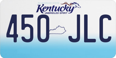 KY license plate 450JLC