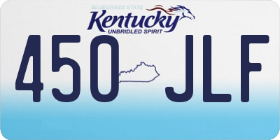 KY license plate 450JLF